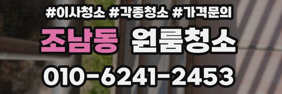 조남동 이사청소