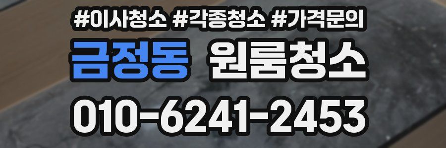 금정동 이사청소