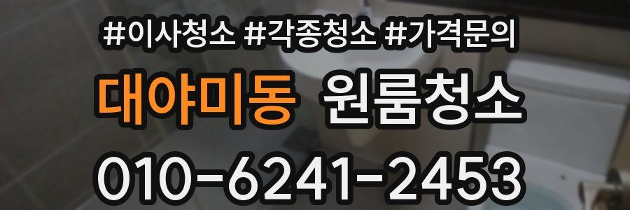 대야미동 이사청소