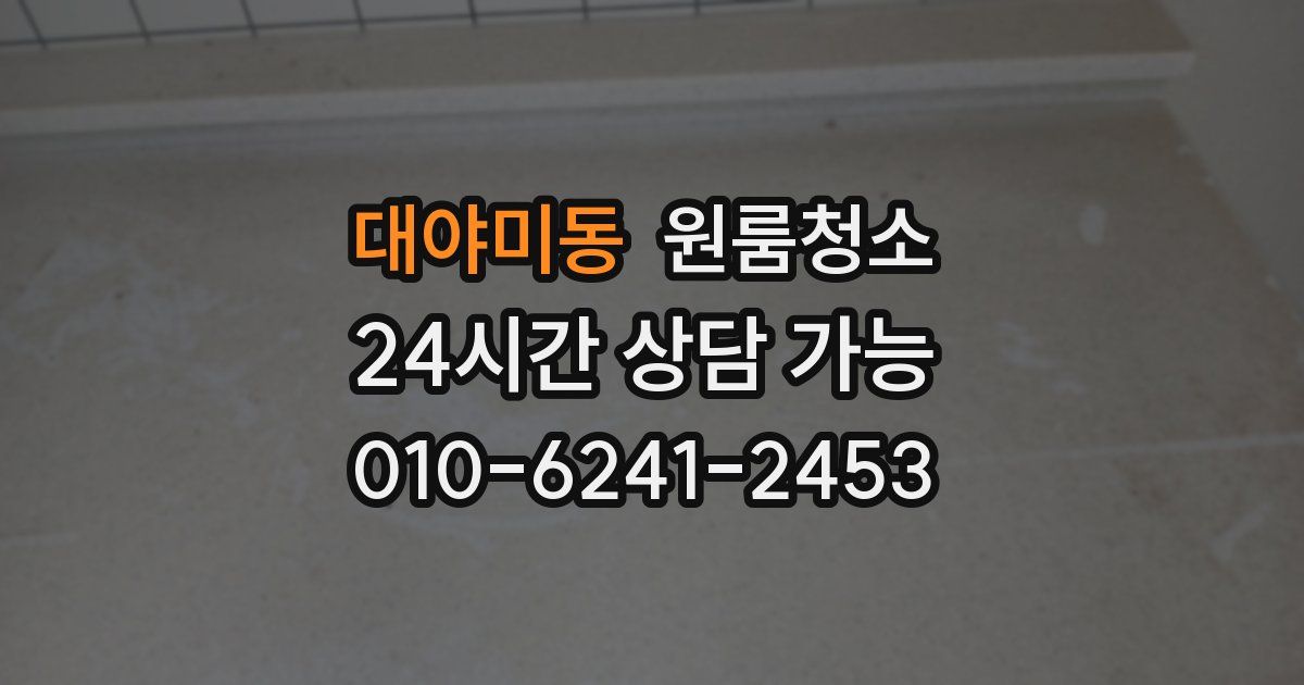 대야미동 입주청소