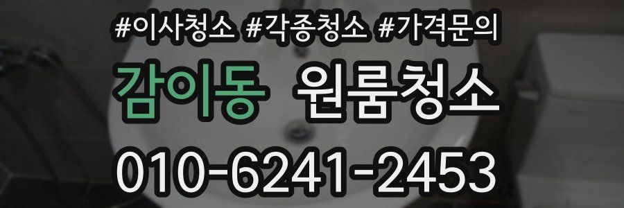 감이동 이사청소