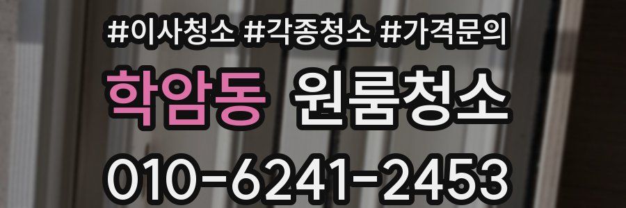 학암동 이사청소