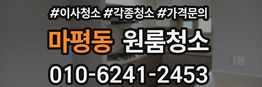 마평동 이사청소