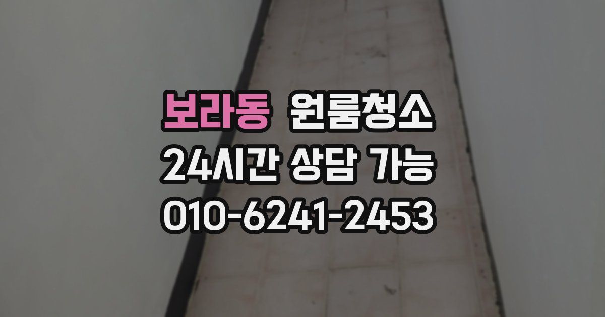 보라동 입주청소