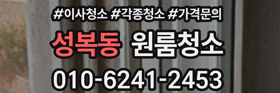 성복동 이사청소