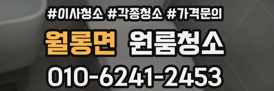 월롱면 이사청소