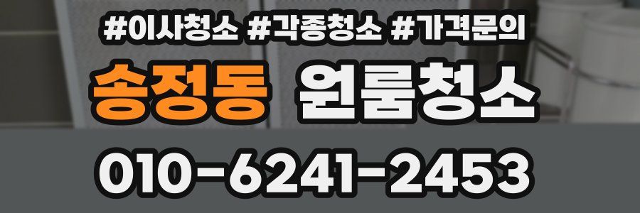 송정동 이사청소