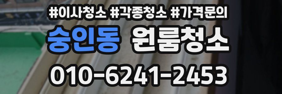 숭인동 이사청소