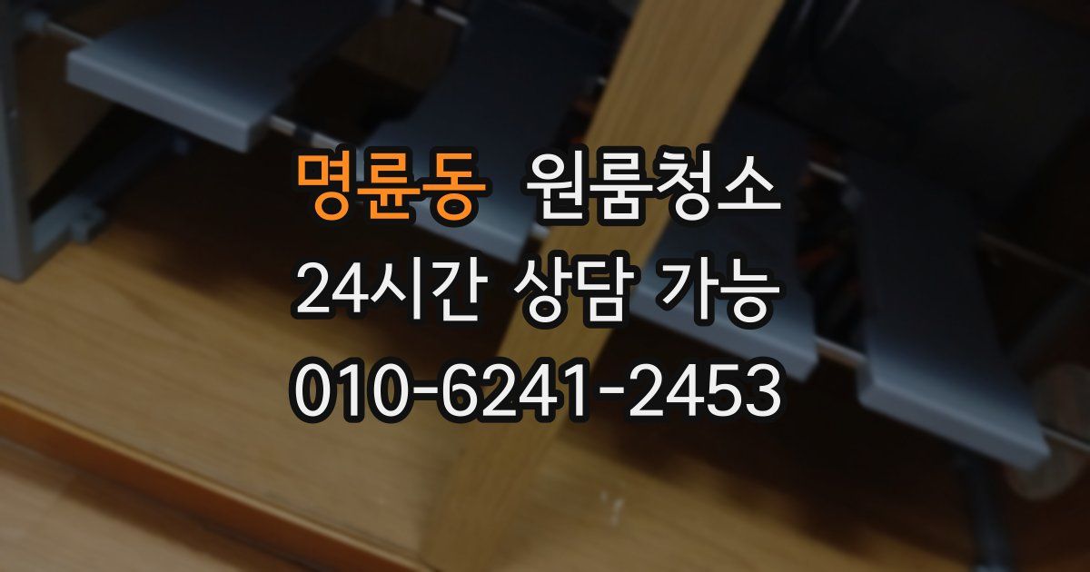 명륜동 입주청소