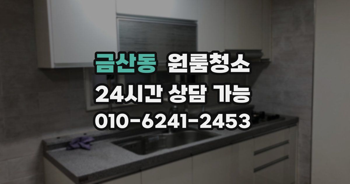 금산동 입주청소