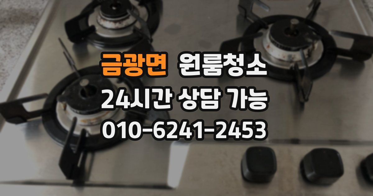금광면 입주청소