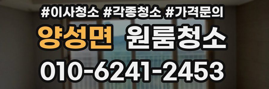 양성면 이사청소