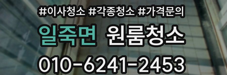 일죽면 이사청소