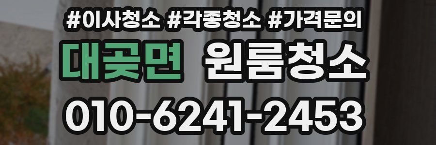 대곶면 이사청소