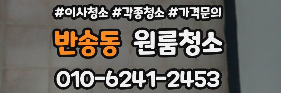 반송동 이사청소