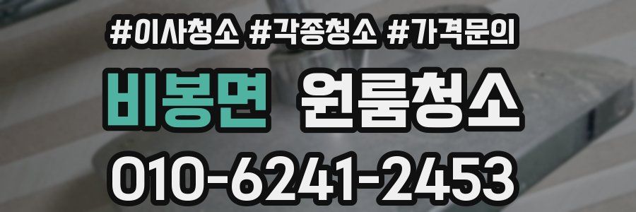 비봉면 이사청소