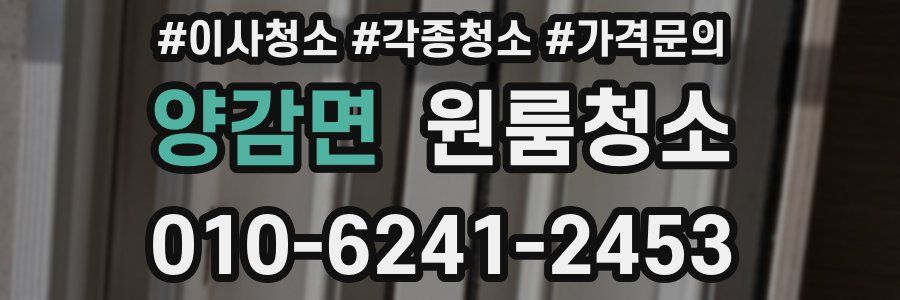 양감면 이사청소