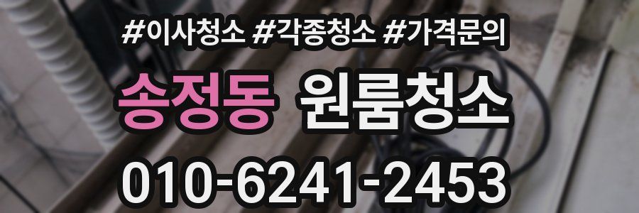 송정동 이사청소