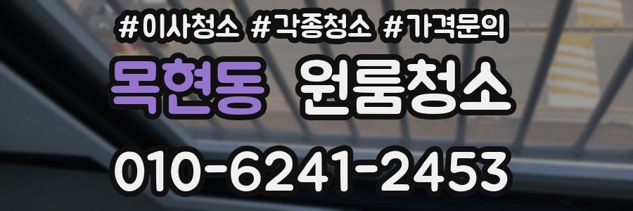 목현동 이사청소