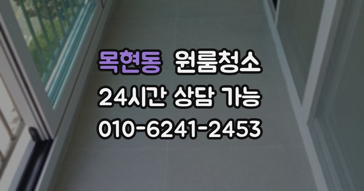 목현동 입주청소