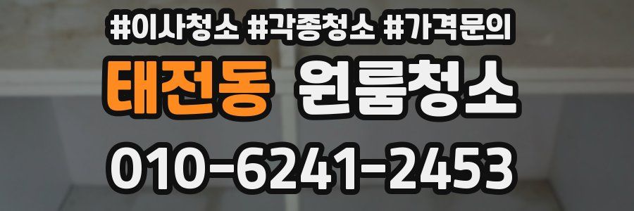 태전동 이사청소