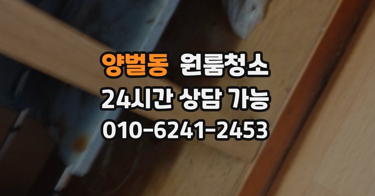 양벌동 입주청소