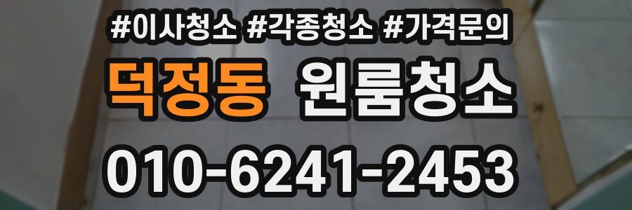 덕정동 이사청소
