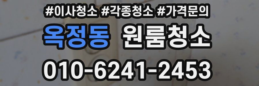 옥정동 이사청소