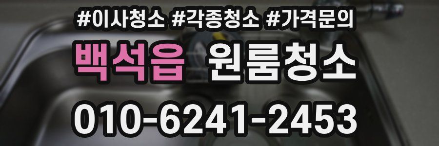 백석읍 이사청소