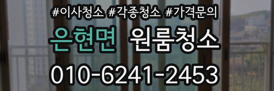 은현면 이사청소