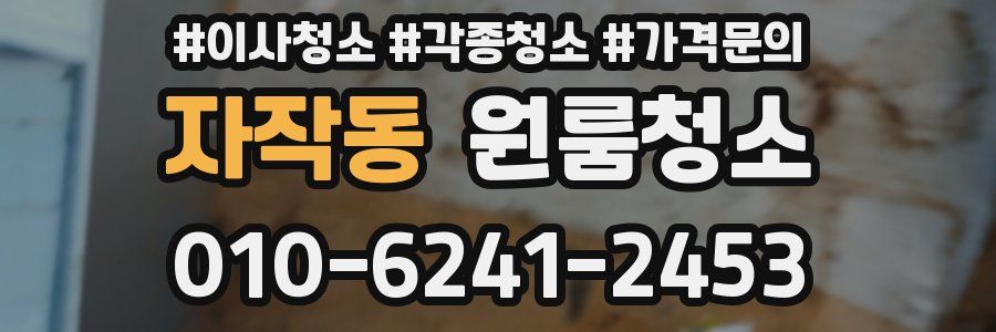 자작동 이사청소
