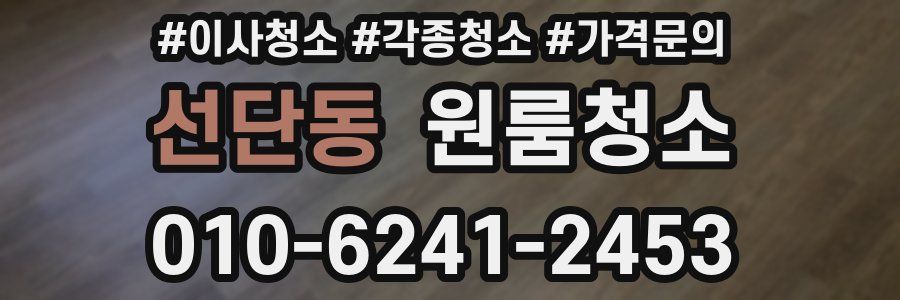선단동 이사청소