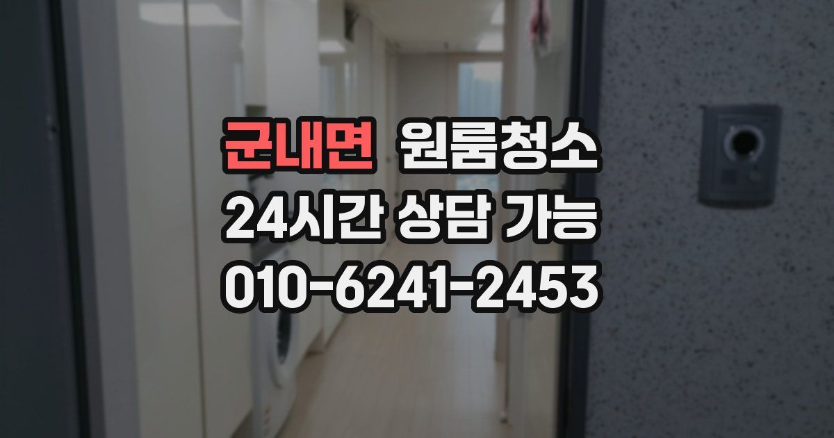 군내면 입주청소