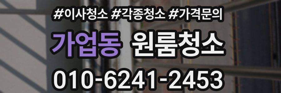 가업동 이사청소