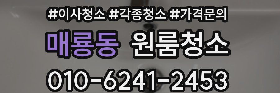 매룡동 이사청소