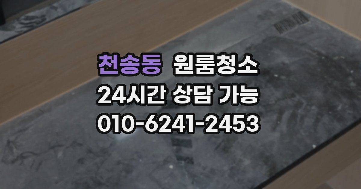 천송동 입주청소