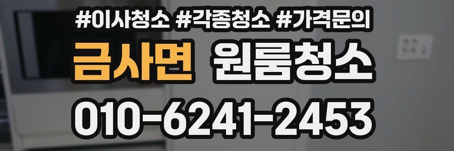 금사면 이사청소