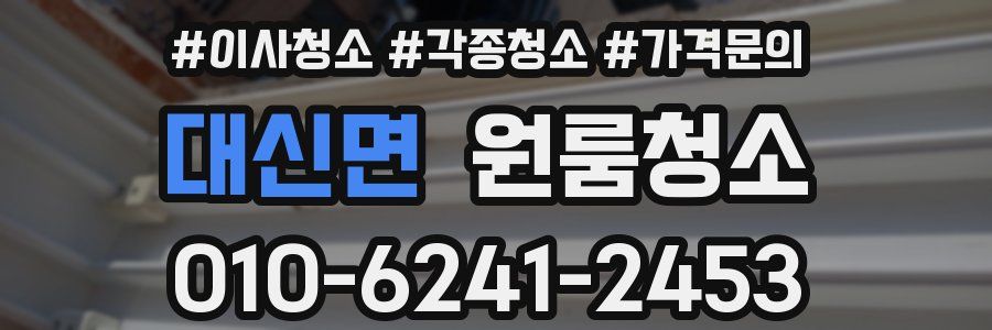 대신면 이사청소