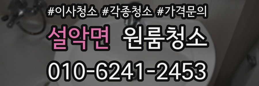 설악면 이사청소