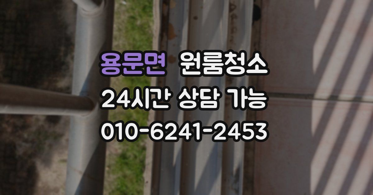 용문면 입주청소