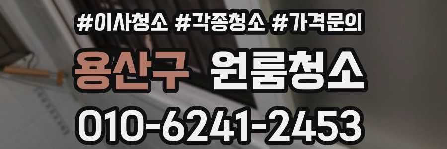 용산구 이사청소