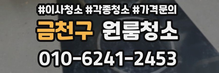 금천구 이사청소