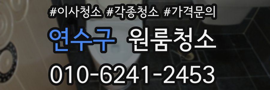 연수구 이사청소