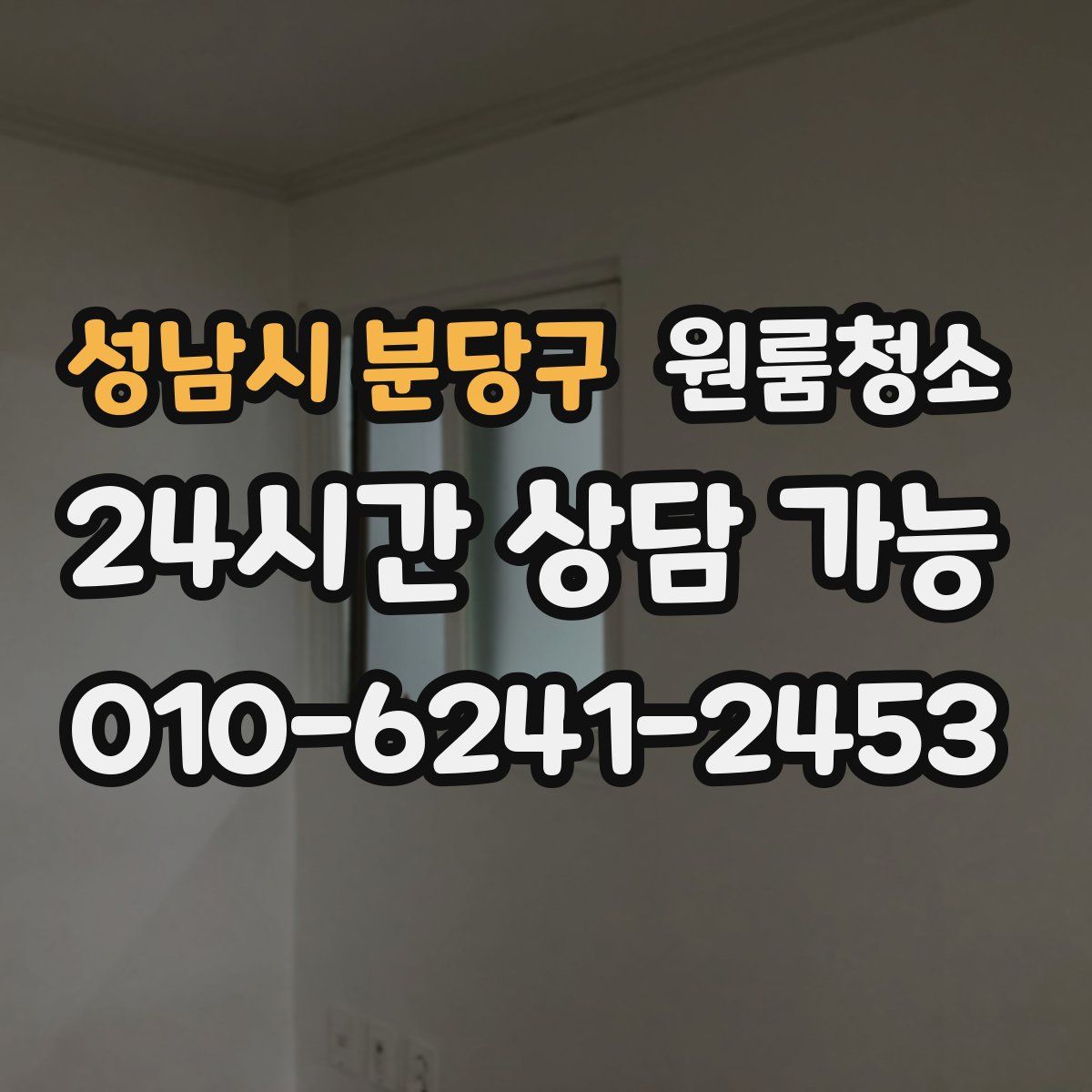 성남시 분당구 원룸청소