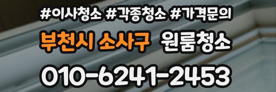 부천시 소사구 이사청소