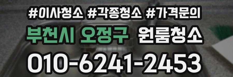 부천시 오정구 이사청소