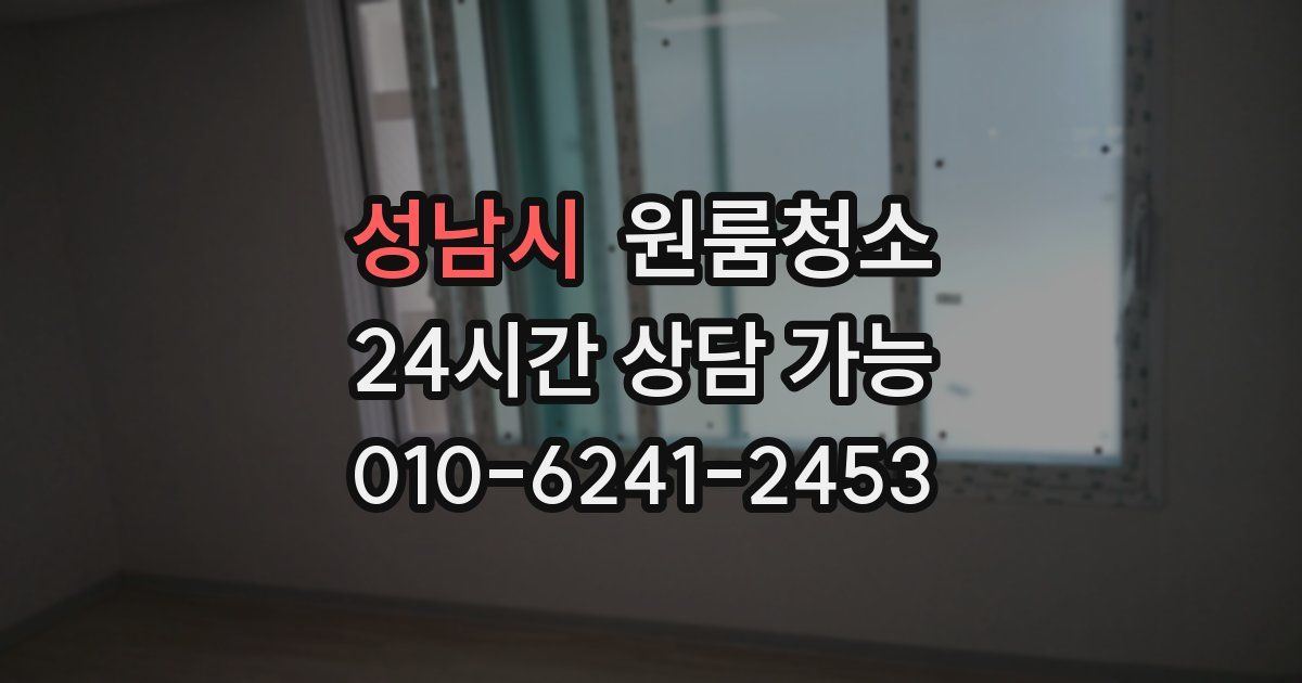 성남시 입주청소