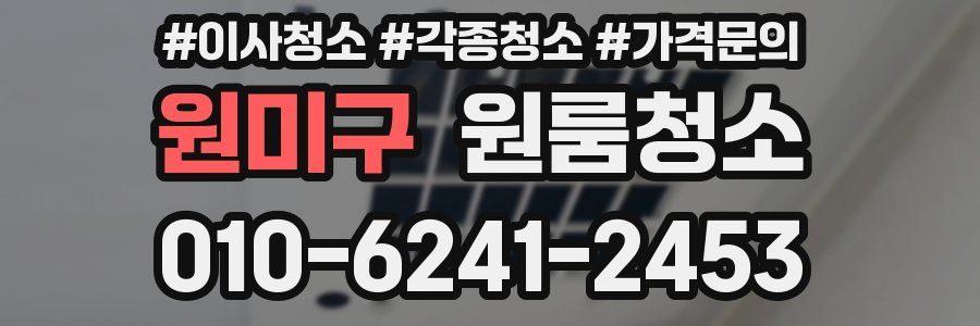 원미구 이사청소
