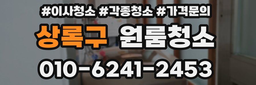 상록구 이사청소