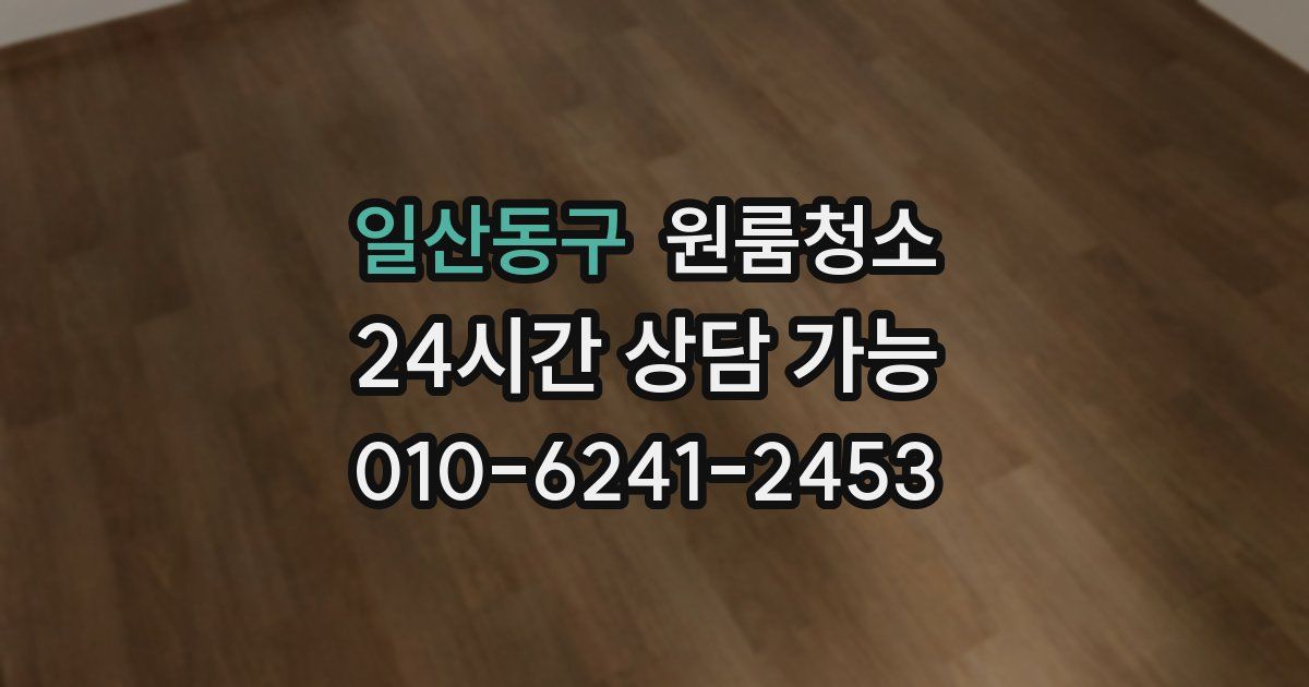 일산동구 입주청소